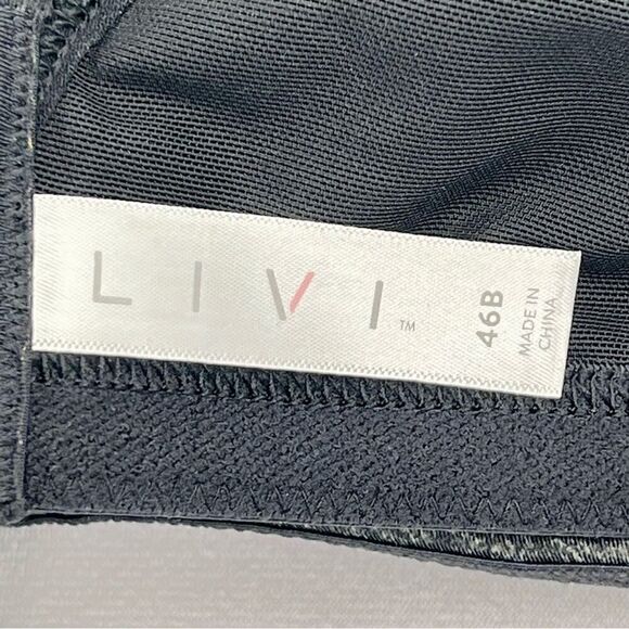 NWT LIVI High-Impact Wicking Max Support Grey Sports Bra Size 46B - Picture 7 of 11